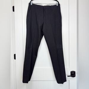 J. Crew Bowery Dark Grey Slim Fit 100% Cotton Dress Suit Pants Size 34x34